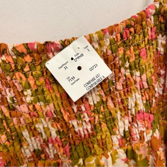 New! House of Harlow 1960 Orange Floral Tiered Maxi Dress | S - Picture 7 of 9